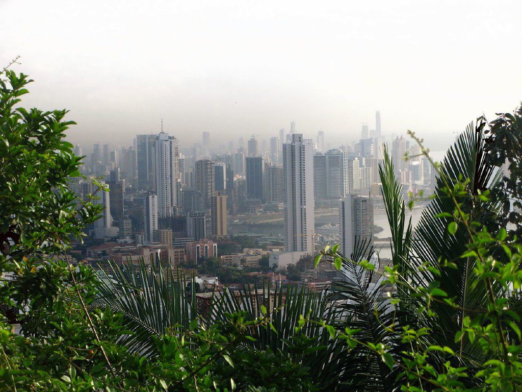 Ancon hill ponúka výhľady na Panama City.