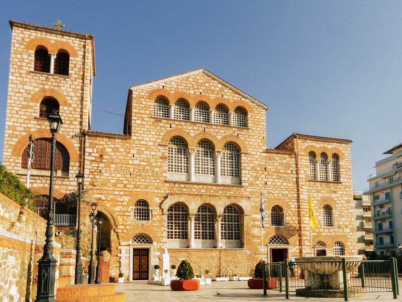 Kostol Hagios Demetrios, jeden z mnohých v Solúne.