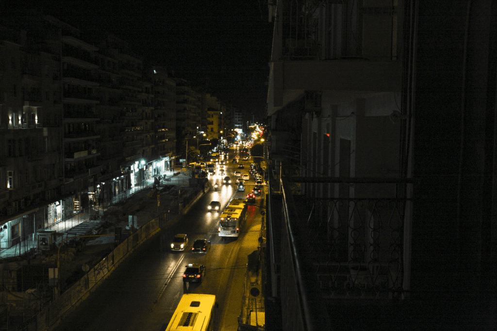 Ulice tesne pred polnocou