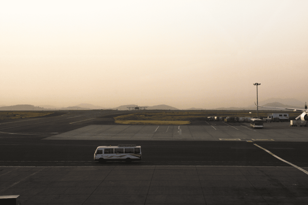 Letisko Addis Abbeba v Etiópii.