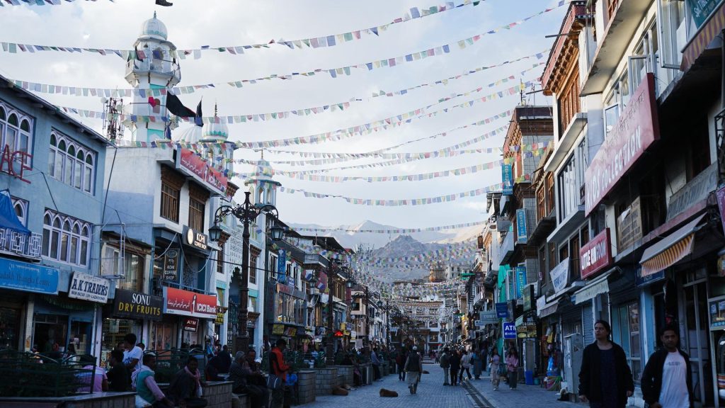 Leh, hlavné  mesto regiónu Ladakh.