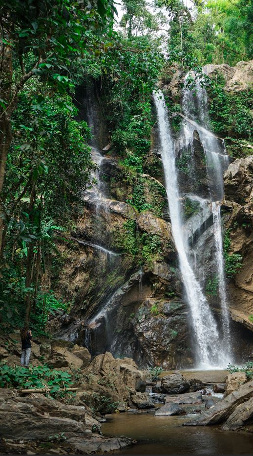 Vodopád Mok Fa neďaleko Chiang Mai.