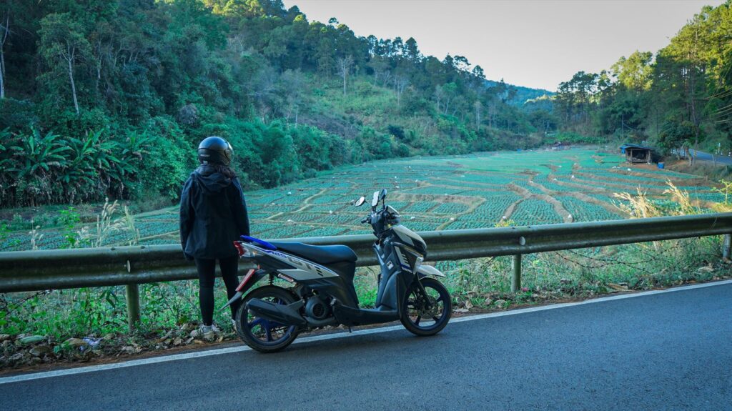 Okruh Mae Hong Son sme absolvovali na tomto skútri.