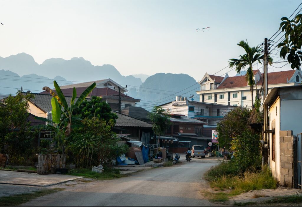Kde ostať v meste Vang Vieng v Laose?