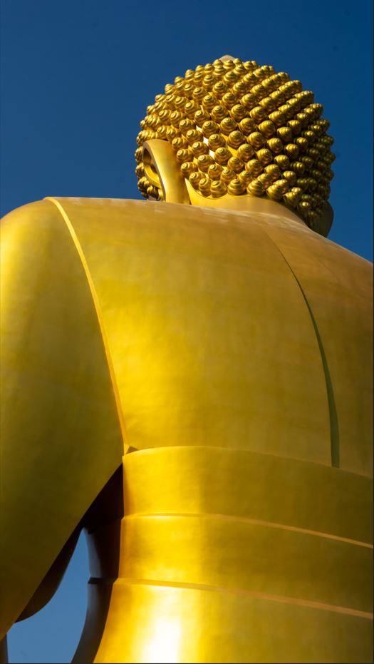 Najväčšia socha Budhu v Bangkoku.