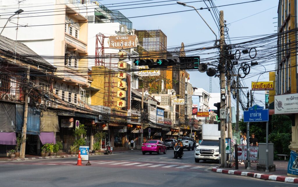 Cestovanie po Bangkoku hromadnou dopravou.