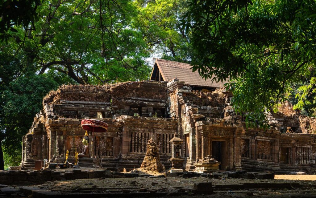 Svätyňa v najvyššej časti komplexu Vat Phou.