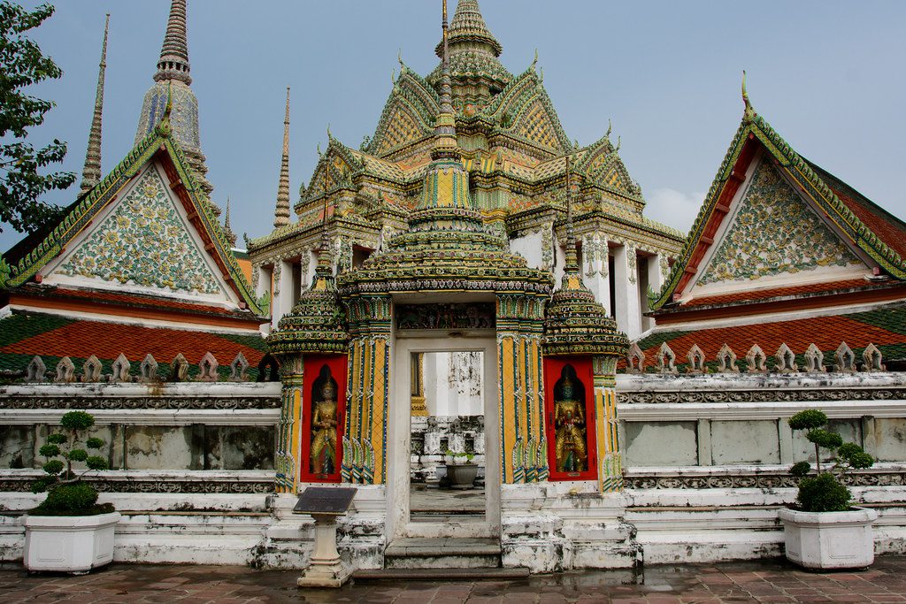 Jeden z najznámejších chrámov v Bangkoku, Wat Pho.