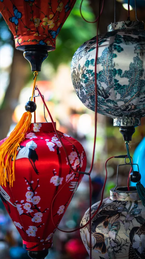 Hoi An - rozprávkové mesto lampiónov 9 Desiatky lampiónov v meste Hoi An.