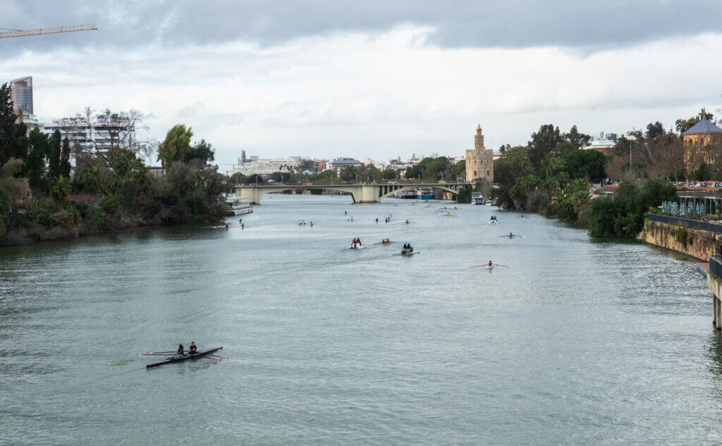Čo vidieť v Seville – 19 vecí v najkrajšom meste Španielska 21 Torre del Oro na brehu rieky Guadalquivir v Seville.