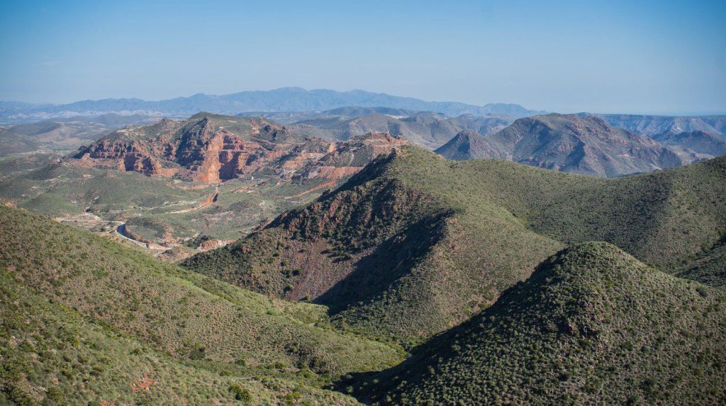 Zlaté doly v Cabo de Gata, ktorých sa neťaží posledných 80 rokov.