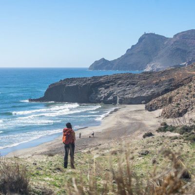 Prišli sme na pláž Monsúl v Cabo de Gata.